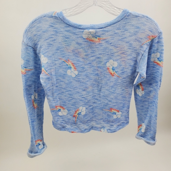 My Little Pony Rainbow Dash blue crop shirt 10/12 - Picture 4 of 4